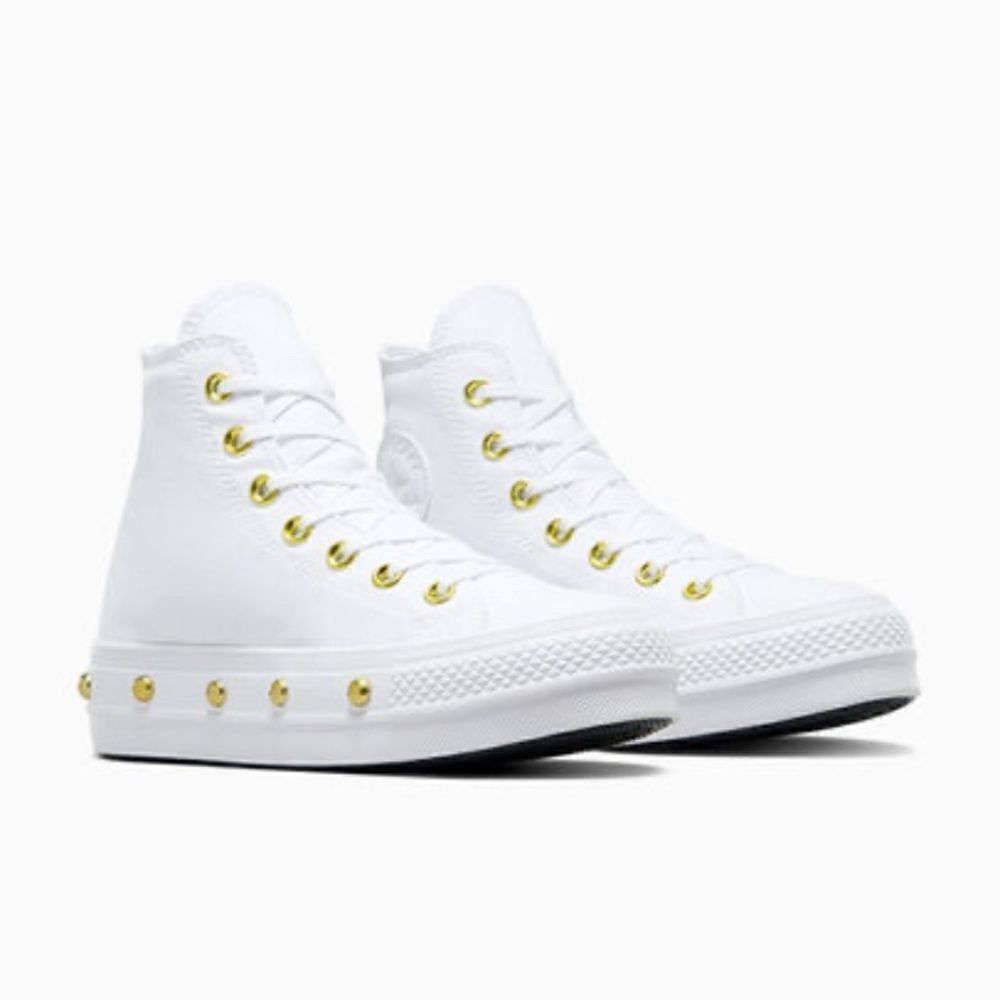 Converse Chuck Taylor All Star Lift Platform Star Studded Sneakers Shoes Size 8 - Picture 8 of 16